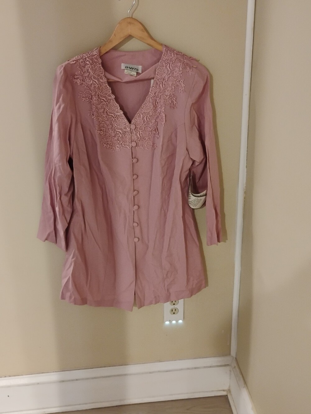 NWT Vintage 1980s Edwardian Inspired Tunic Length Blazer Mini Dress